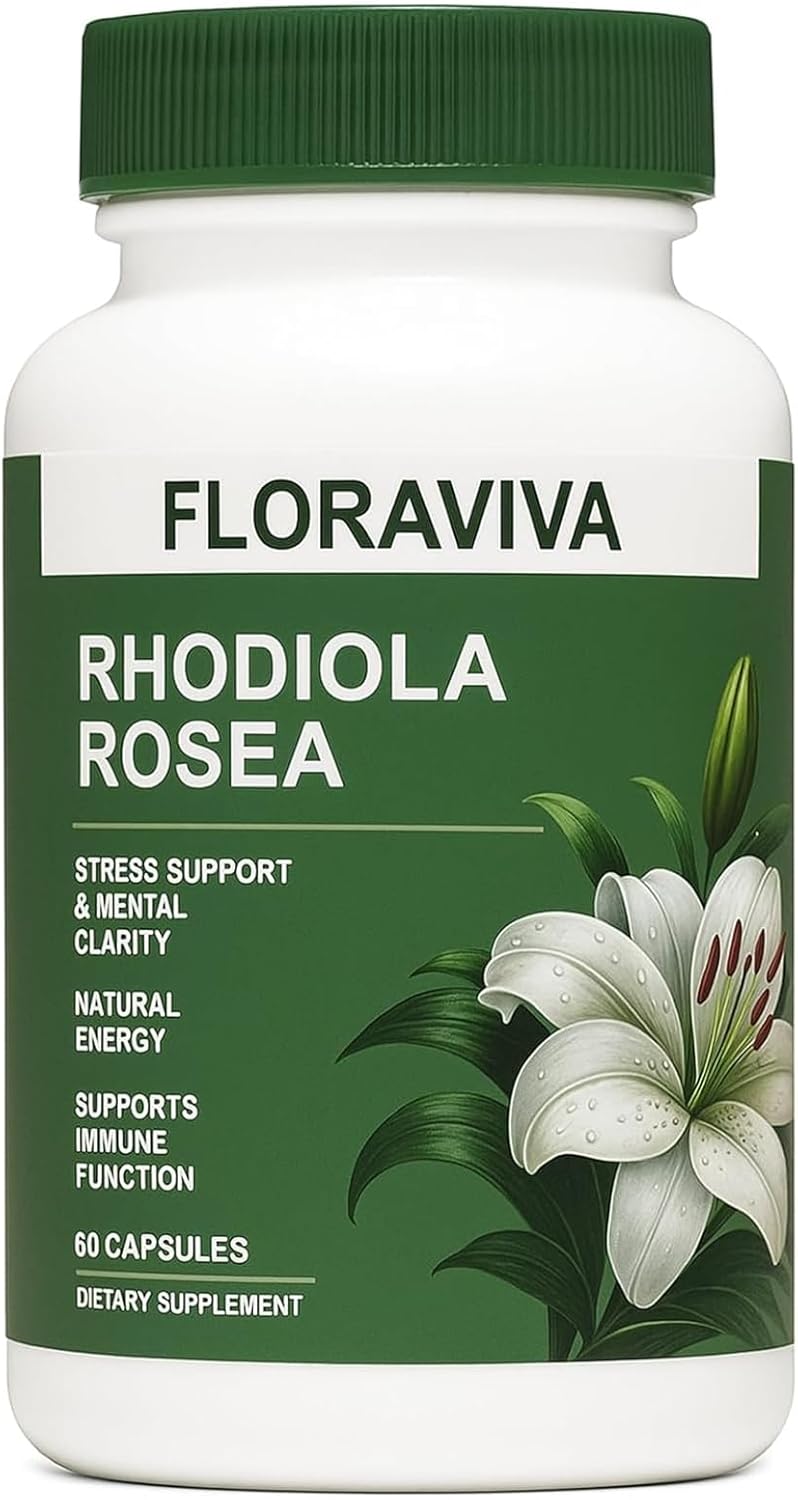 Cápsulas Floraviva Rhodiola Rosea 500 Mg - Adaptógeno Natura